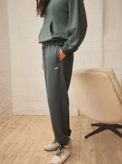 self. Teal Blue Cuffed Joggers