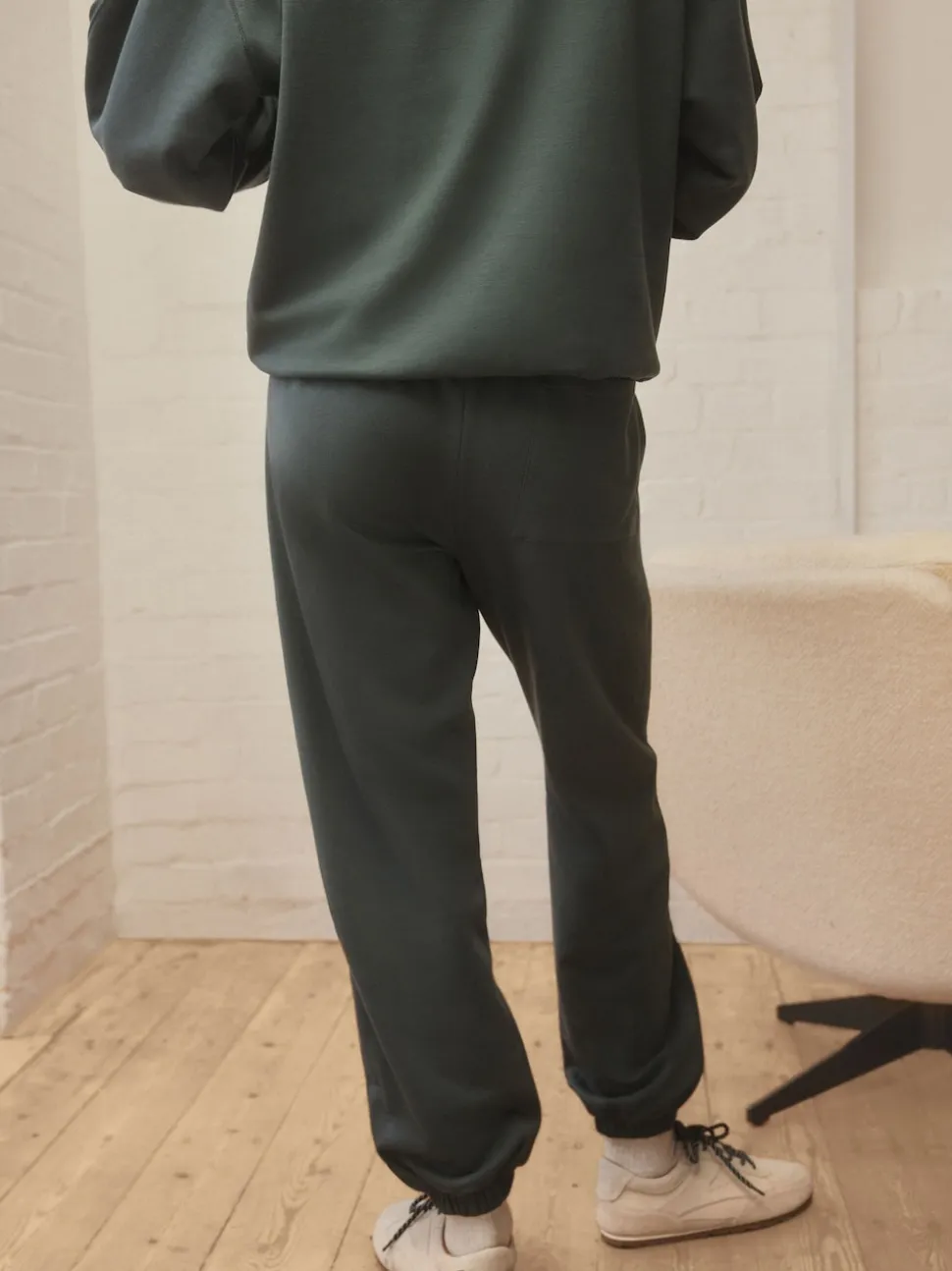 self. Teal Blue Cuffed Joggers