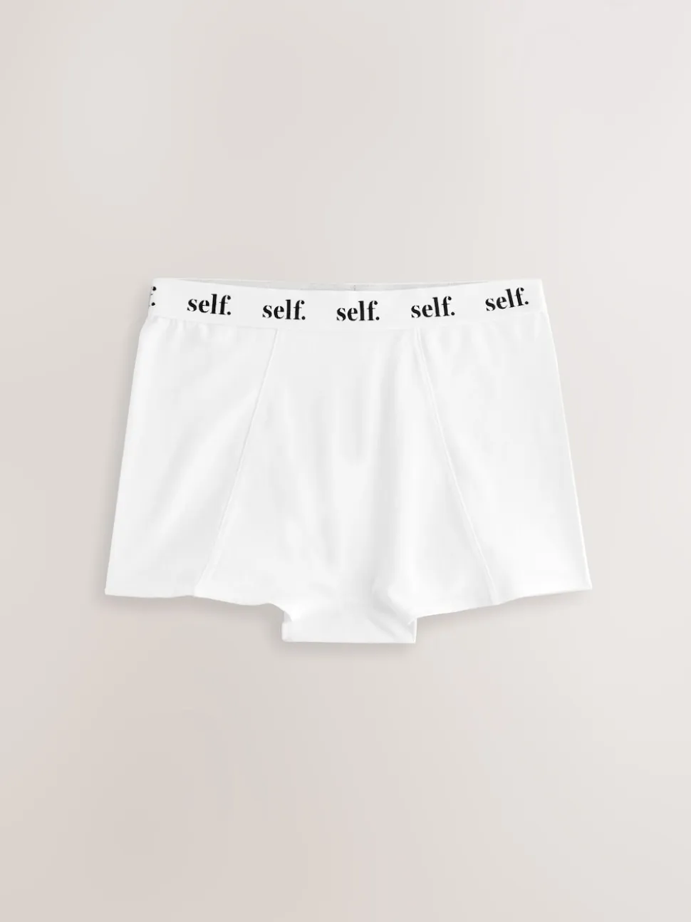 self. White Short Logo Knickers