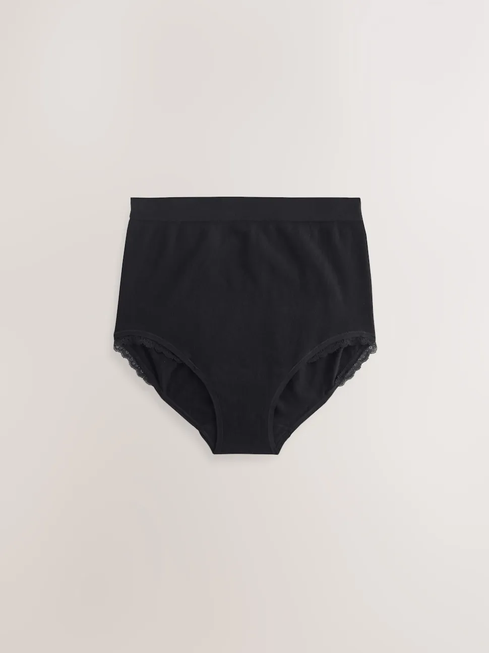 Seraphine Black Cotton Rib Jersey Maternity & Postpartum Briefs 5 Pack