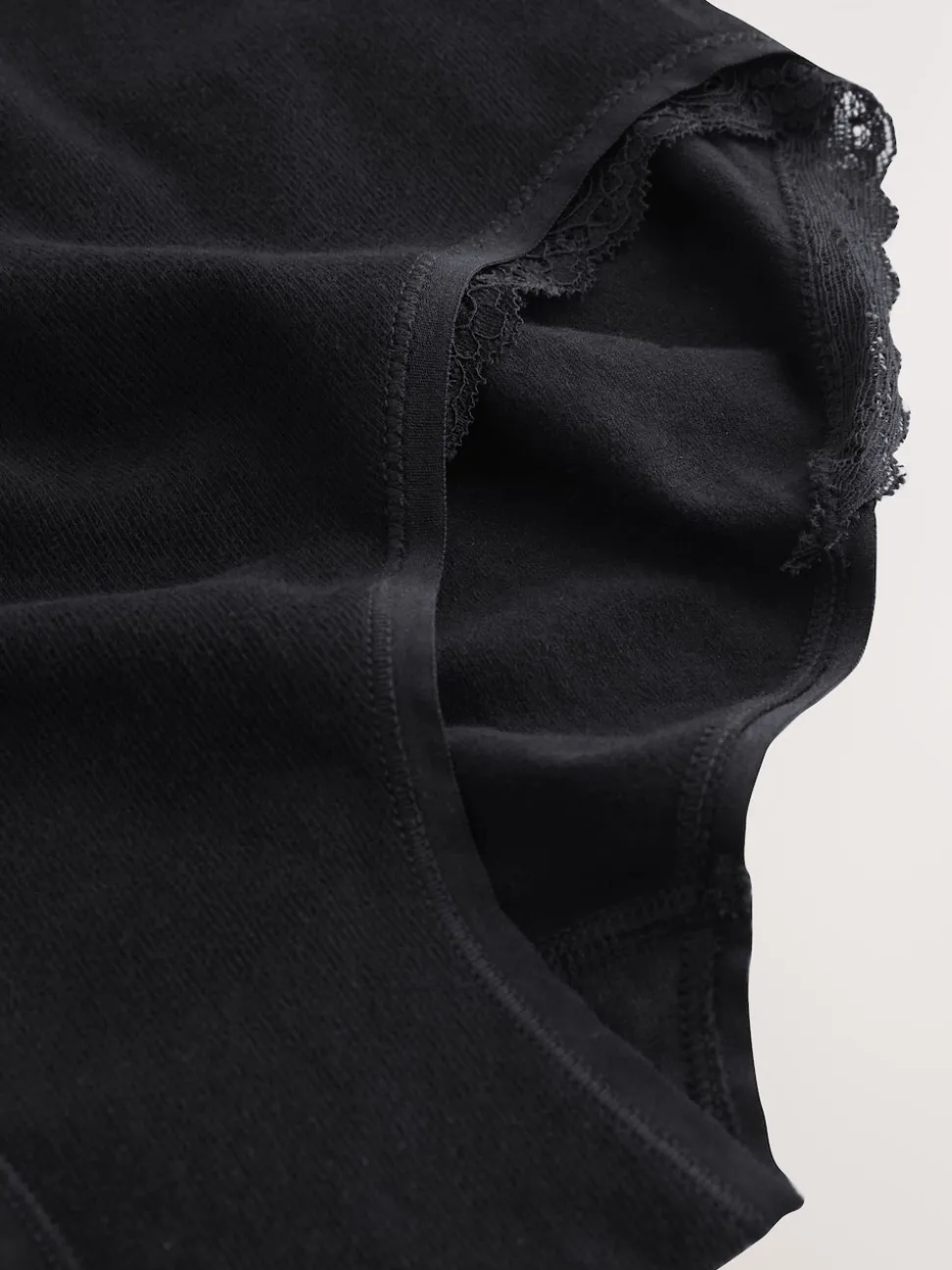 Seraphine Black Cotton Rib Jersey Maternity & Postpartum Briefs 5 Pack