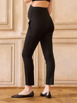 Seraphine Black Petite Overbump Maternity Everyday Work Trouser