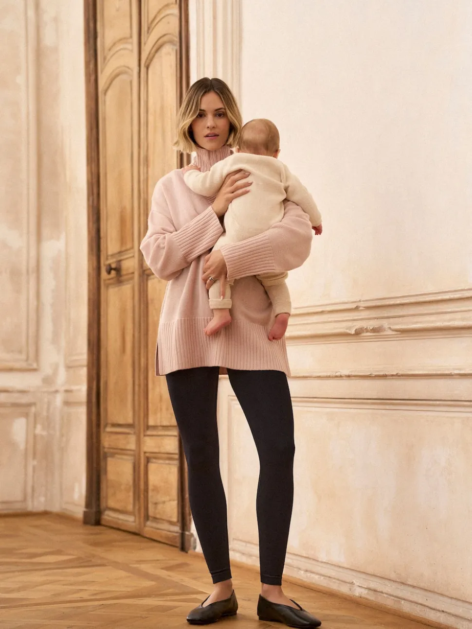 Seraphine Black Post Maternity Shaping Leggings