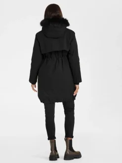 Seraphine Black Premium Sub-Zero Down Filled 3-In-1 Maternity & Babywearing Parka