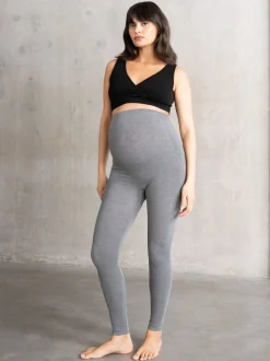 Seraphine Black Soft Bamboo Maternity Leggings Twin Pack