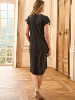 Seraphine Charcoal Grey Marl Maternity Hospital Bag Birthing Gown