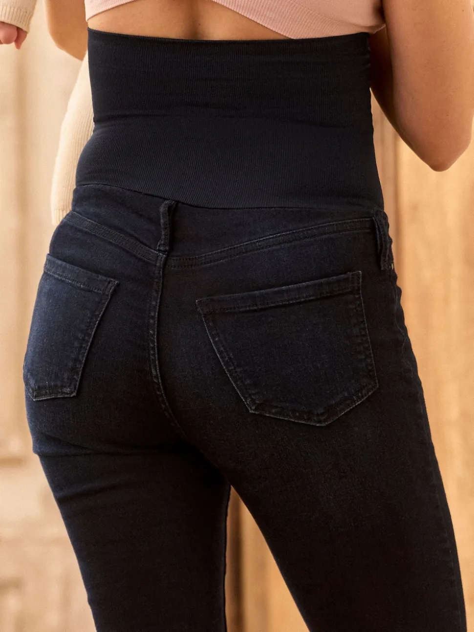 Seraphine Indigo Blue Premium Organic Post Maternity Skinny Jeans