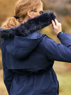 Seraphine Navy Blue Premium Sub-Zero Down Filled 3-In-1 Maternity & Babywearing Parka