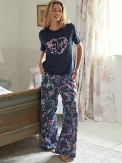 Shabby Chic by Rachel Ashwell® Navy Short Sleeve Jersey Pyjamas