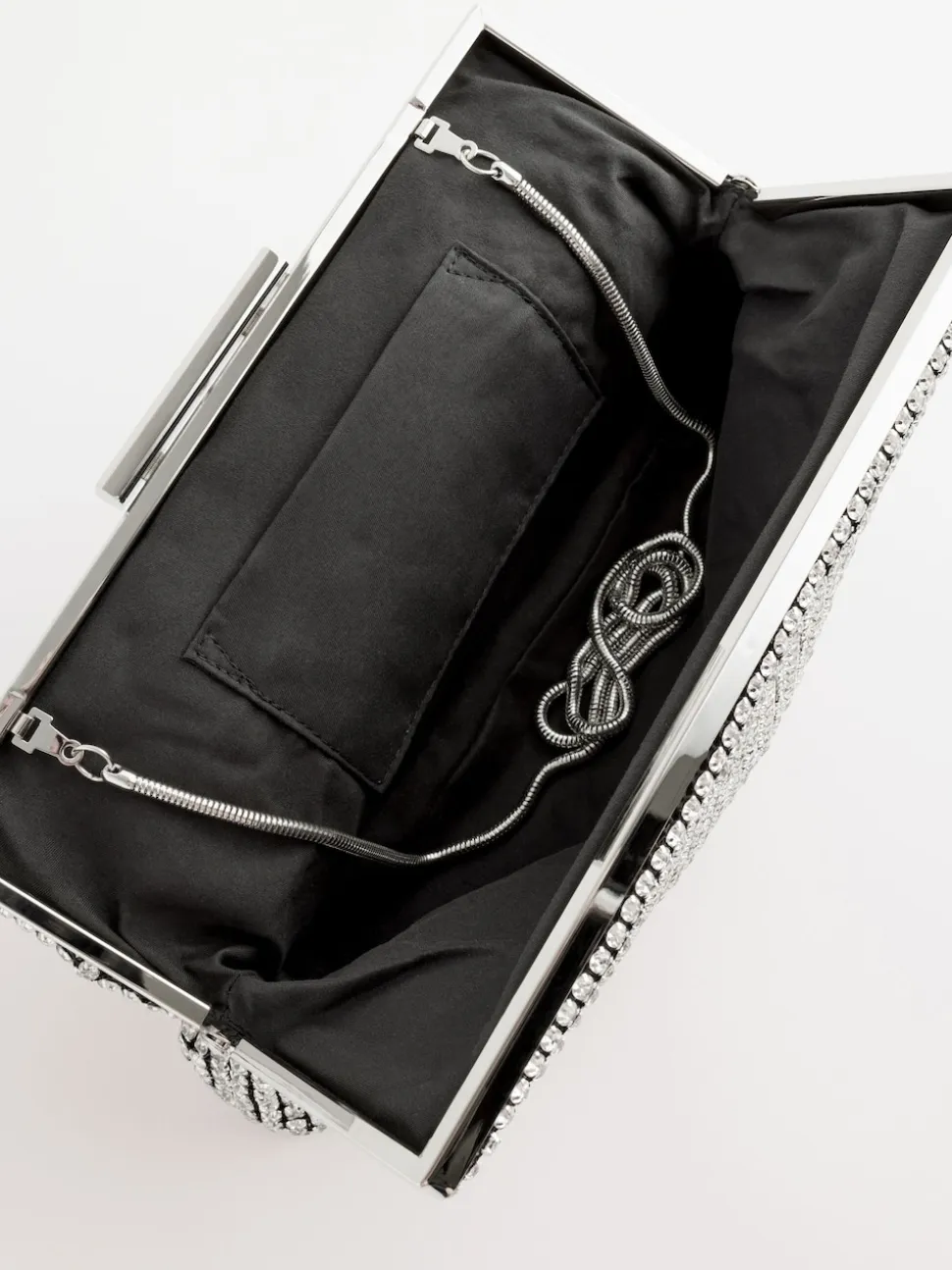 Silver Sparkle Clutch Bag