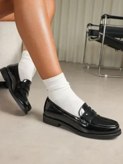 Simmi London Black Shreya Penny Loafers