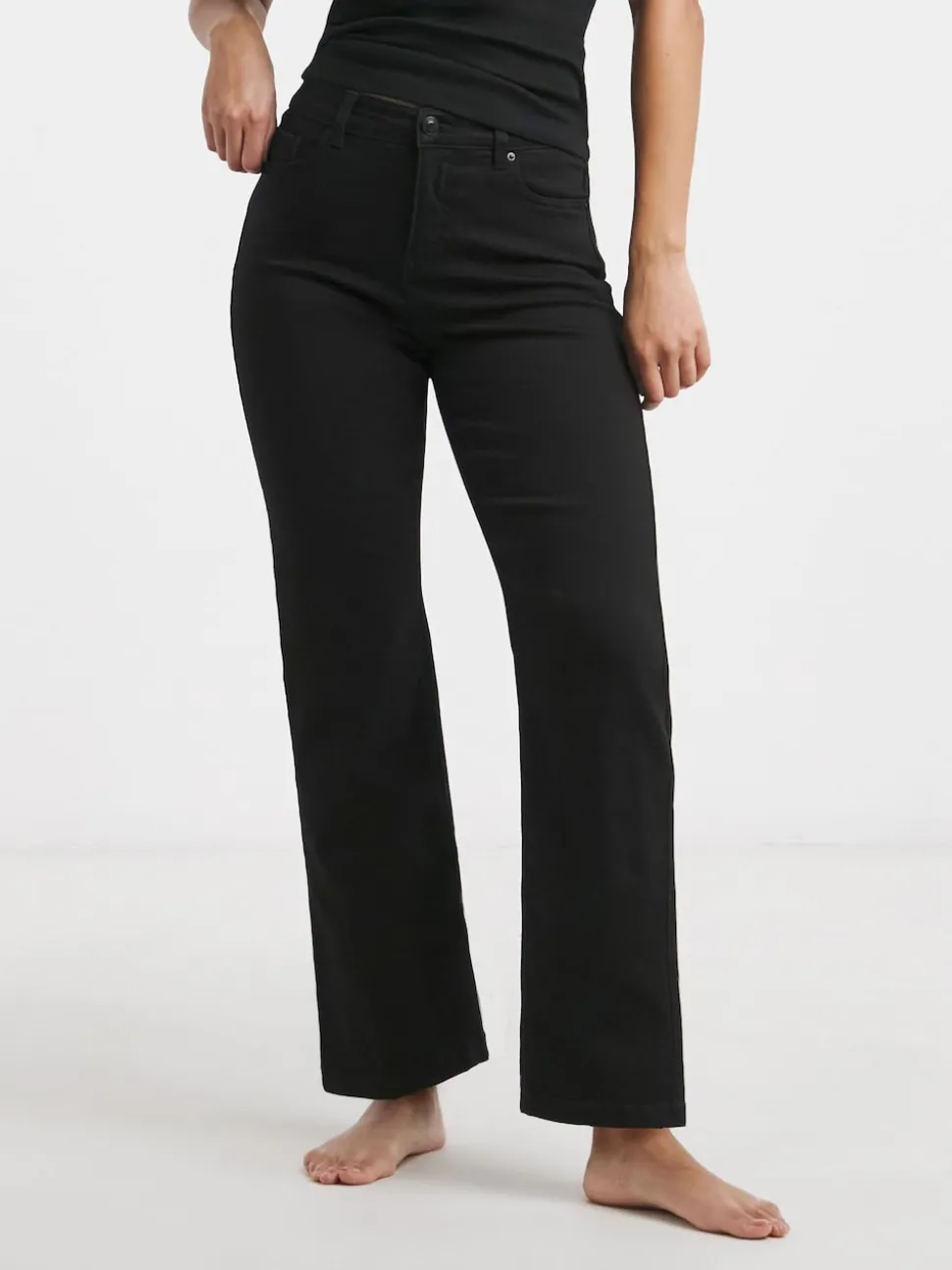 Simply Be Black 24/7 Straight Leg Jeans