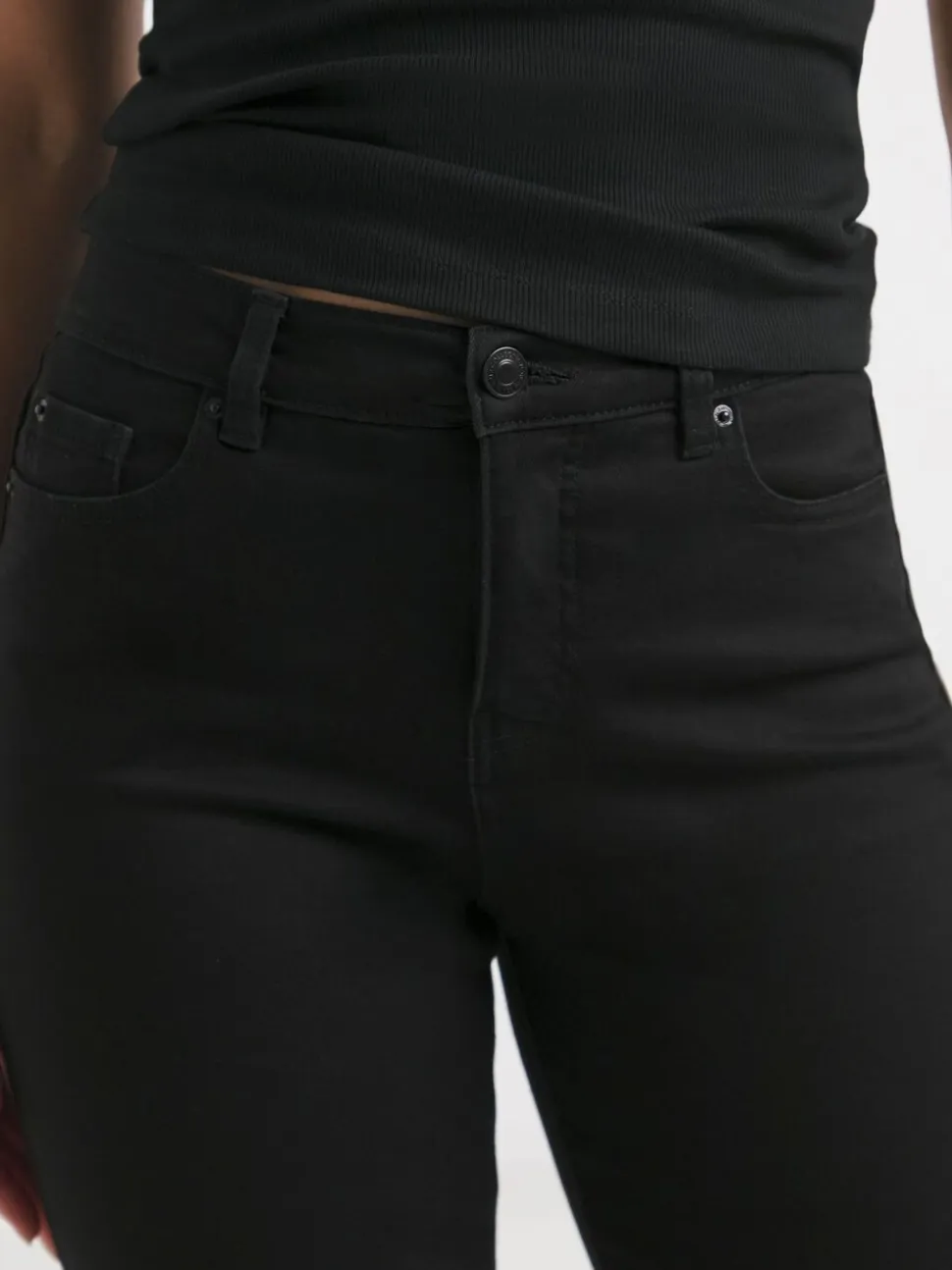 Simply Be Black 24/7 Straight Leg Jeans