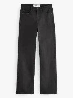 Simply Be Black 24/7 Straight Leg Jeans