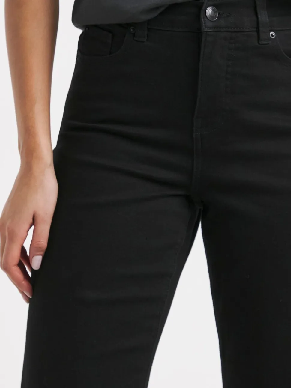 Simply Be Black 24/7 Wide Leg Jeans
