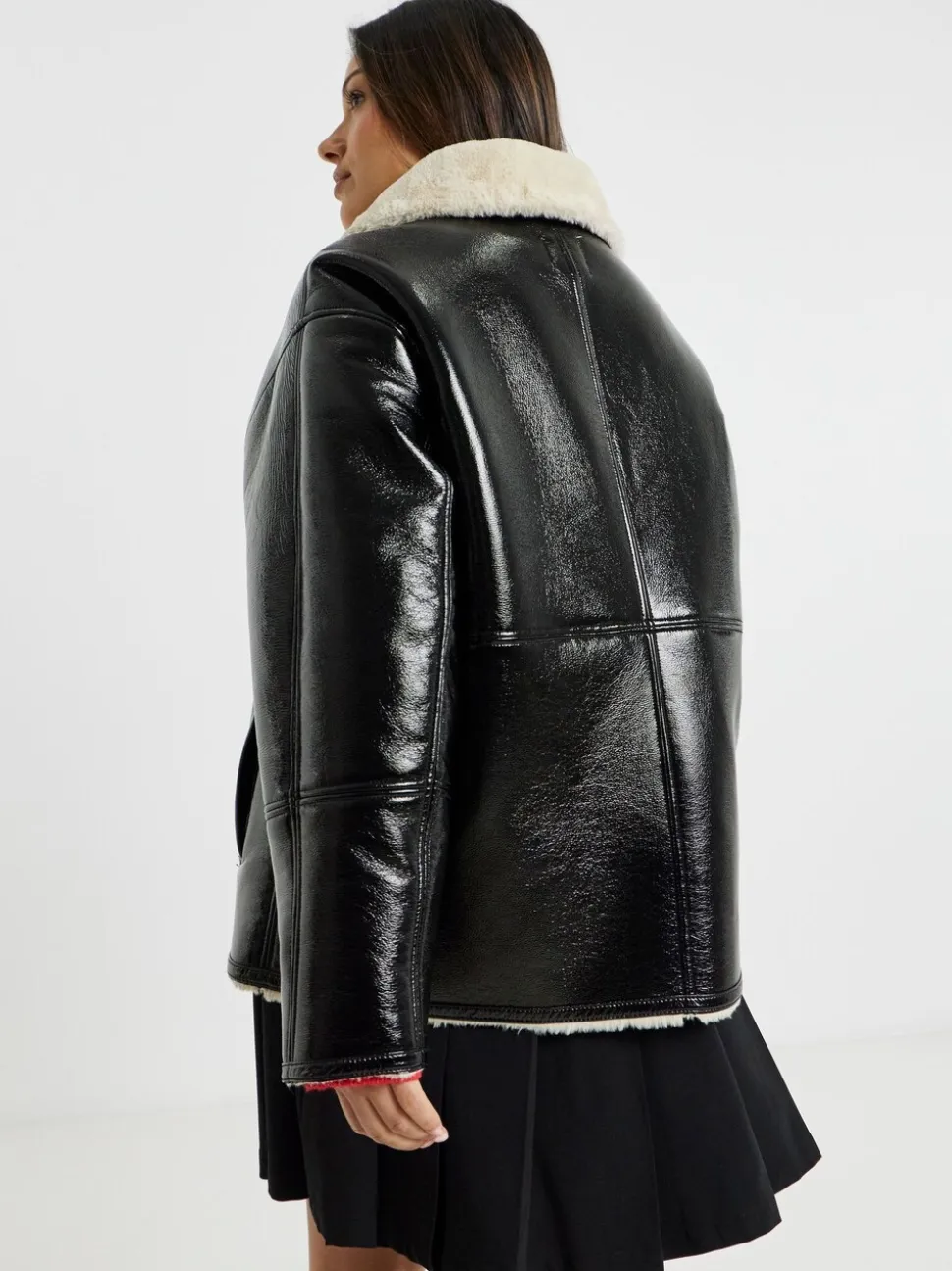 Simply Be Black Aviator Jacket