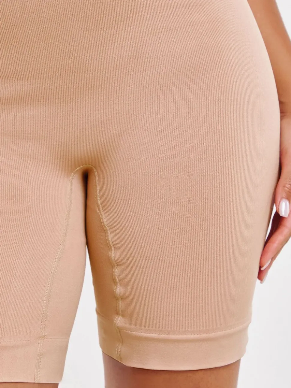 Simply Be Black/ Nude Seamfree Thigh Shaper Medium Control Briefs 2 Pack