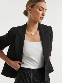 Simply Be Black Oversized Cropped Blazer