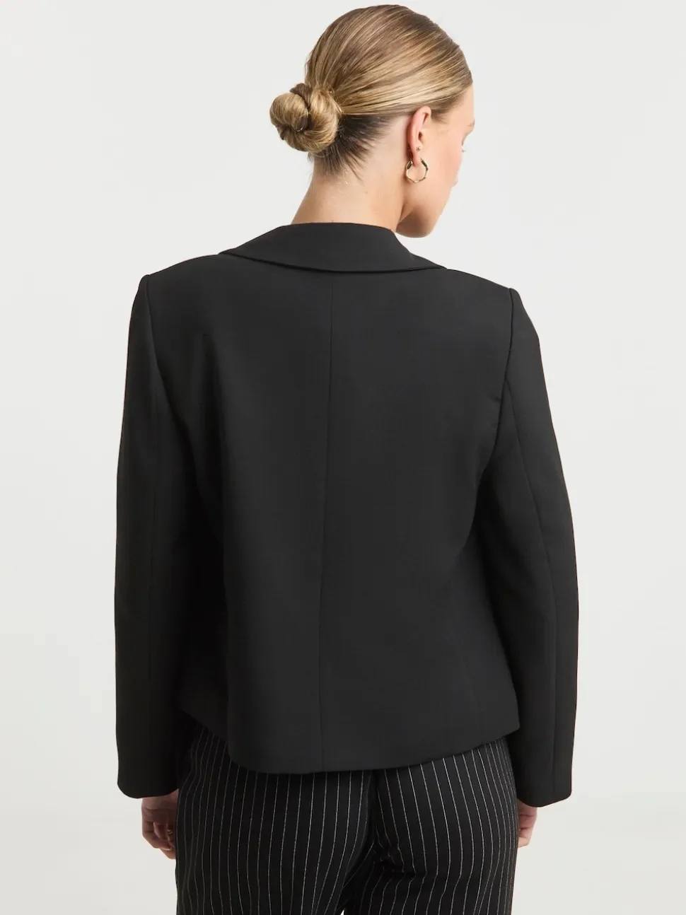 Simply Be Black Oversized Cropped Blazer