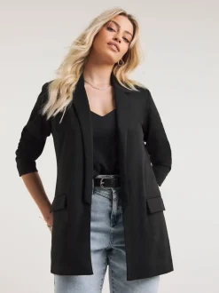 Simply Be Black Ponte Blazer