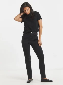 Simply Be Black Slim Mom Jeans