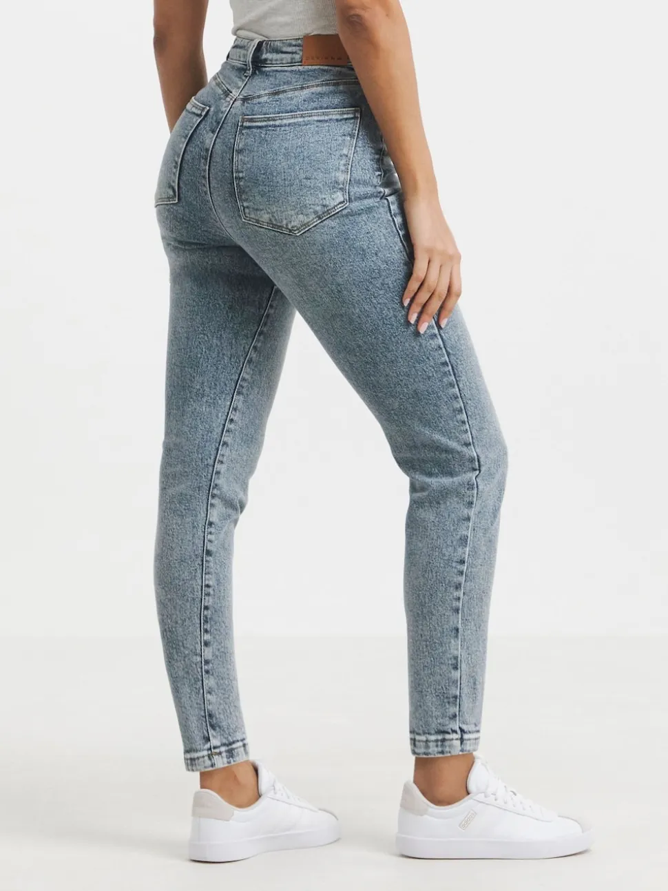 Simply Be Blue Slim Mom Jeans