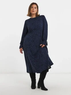 Simply Be Blue Supersoft Midi Dress
