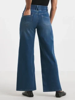 Simply Be Blue Wide Leg Jeggings