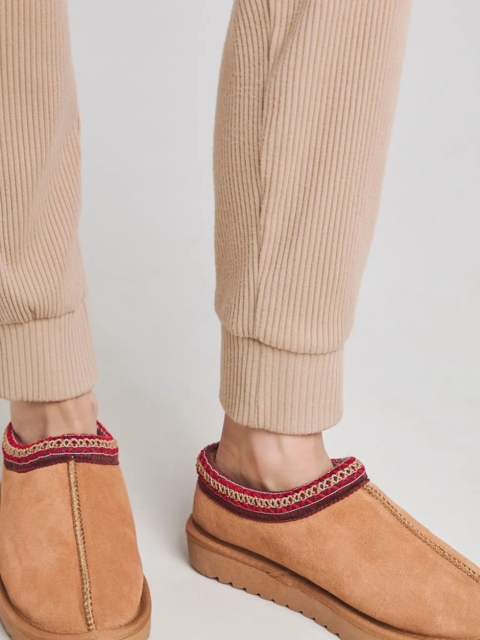 Simply Be Brown Wide Fit Wide Fit Embriodery Full Mules Brown Slippers