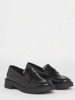 Simply Be Chrome Black Extra Wide Fit Chunky Mary Jane Shoes