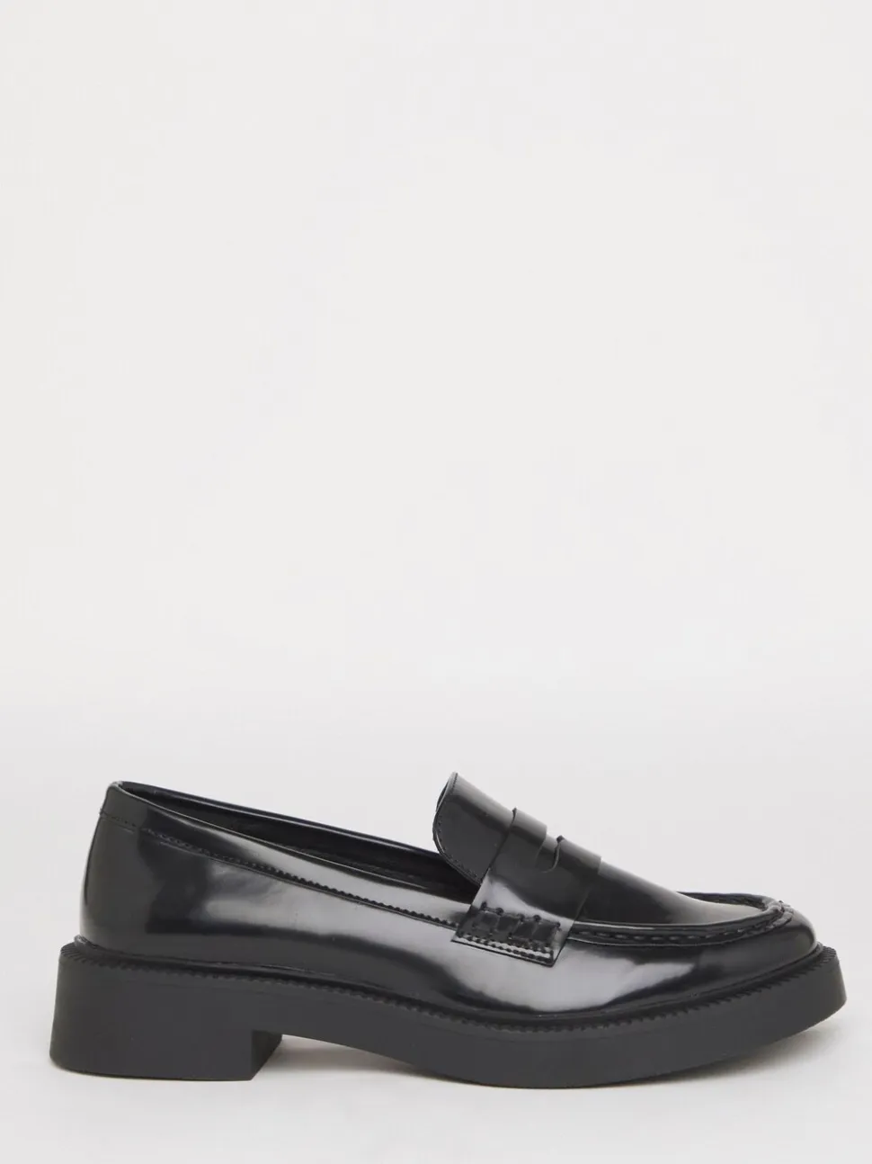 Simply Be Chrome Black Wide Fit Chunky Mary Jane Shoes