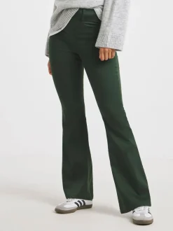 Simply Be Green Flared Pull On Jeggings