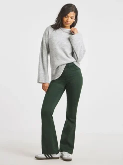 Simply Be Green Flared Pull On Jeggings