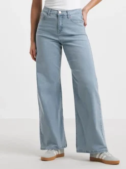 Simply Be Light Blue 24/7 Wide Leg Jeans