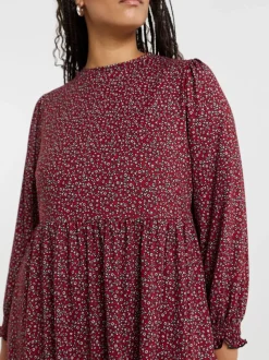Simply Be Light Red Supersoft Midi Dress