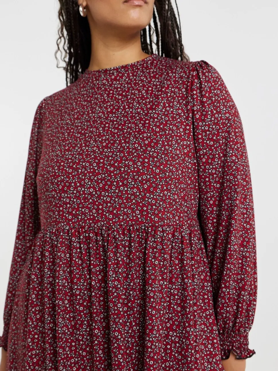 Simply Be Light Red Supersoft Midi Dress