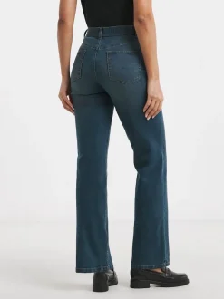 Simply Be Mid Blue 24/7 Straight Leg Jeans