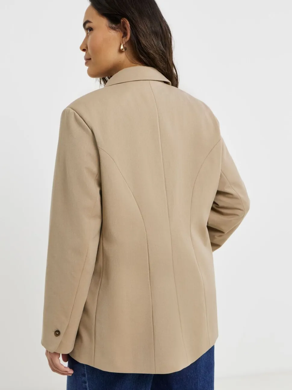 Simply Be Nude Cinched Waist Blazer
