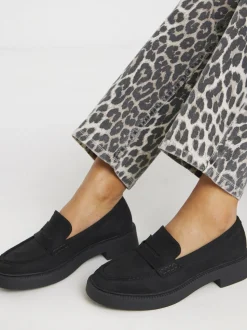 Simply Be Soft Black Wide Fit Chunky Mary Jane Shoes