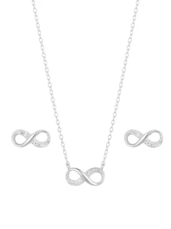 Simply Silver Silver Infinity Set