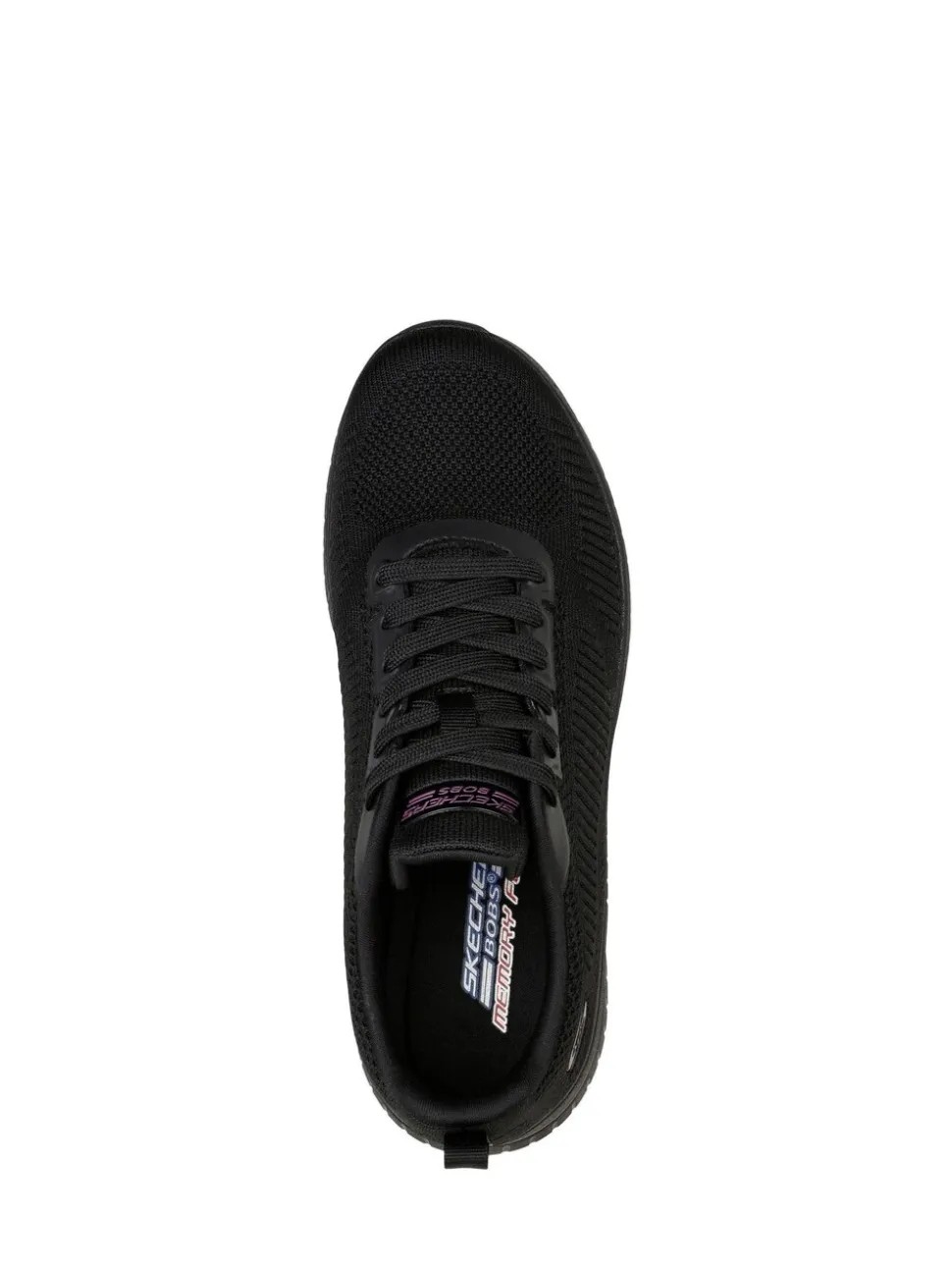 Skechers Black Chrome Womens Bobs Squad Chaos Face Off Trainers