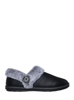 Skechers Black Cosy Campfire Fresh Toast Womens Slippers