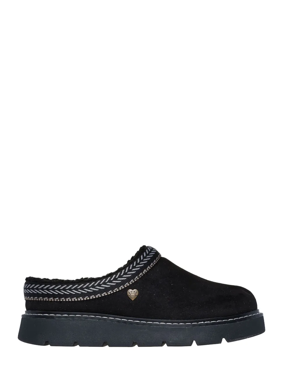 Skechers Black Keepsakes Lite Cozy Fest Slippers