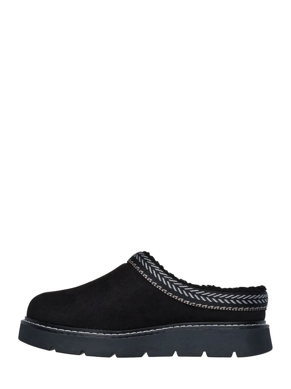 Skechers Black Keepsakes Lite Cozy Fest Slippers