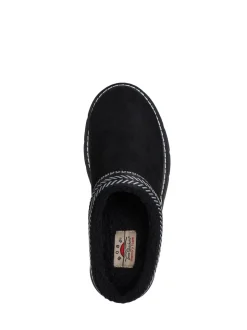 Skechers Black Keepsakes Lite Cozy Fest Slippers