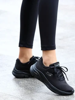 Skechers Black Standard Fit Arch Fit Womens Trainers