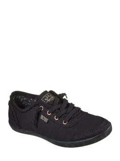 Skechers Black Womens Bobs B Cute Trainers