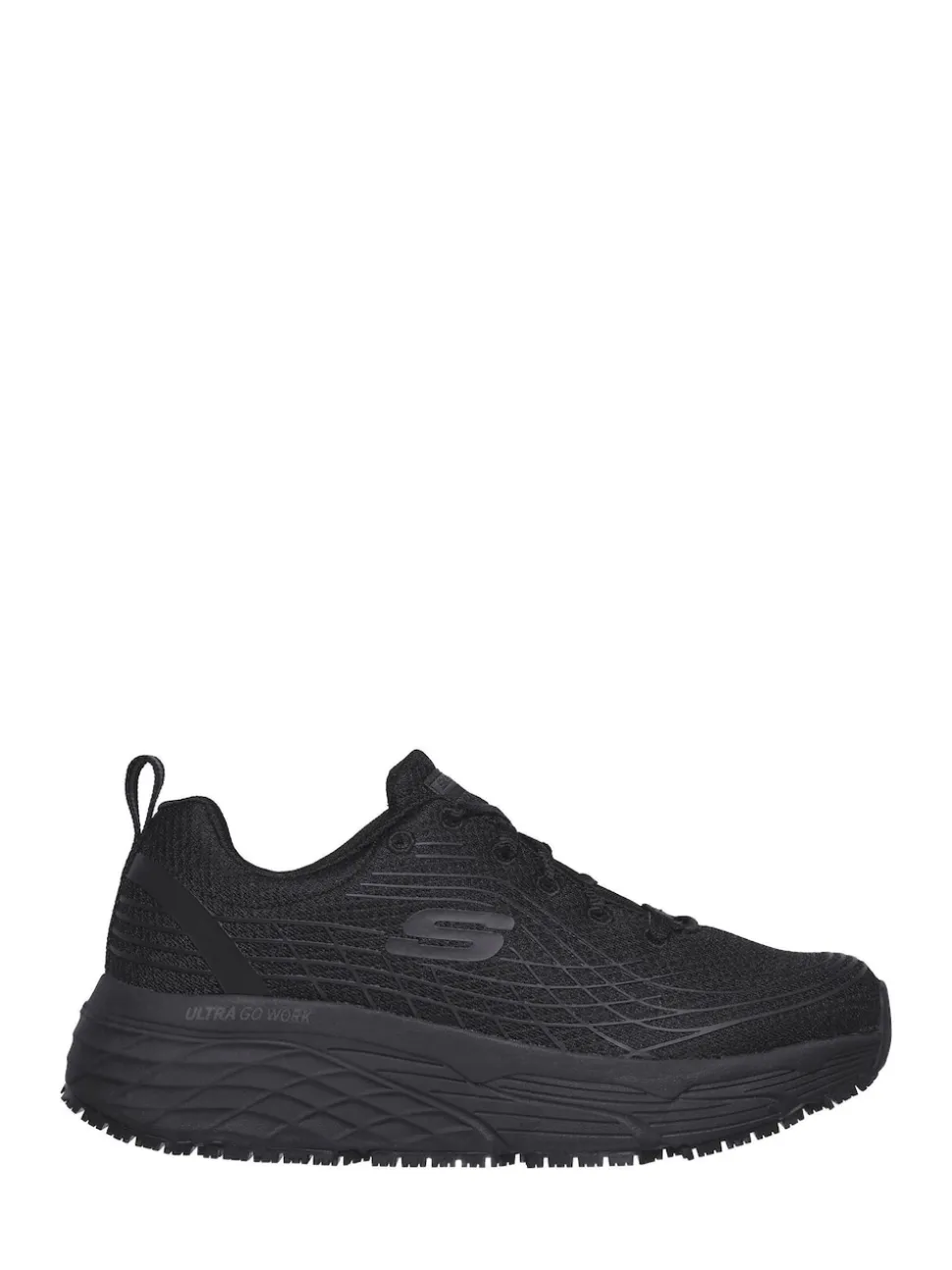 Skechers Black Womens Elite Slip Resistant Arch Fit Trainers