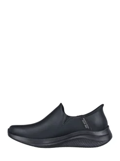 Skechers Black Womens Ultra Flex 3.0 All Smooth Slip In Trainers