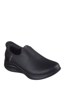 Skechers Black Womens Ultra Flex 3.0 All Smooth Slip In Trainers